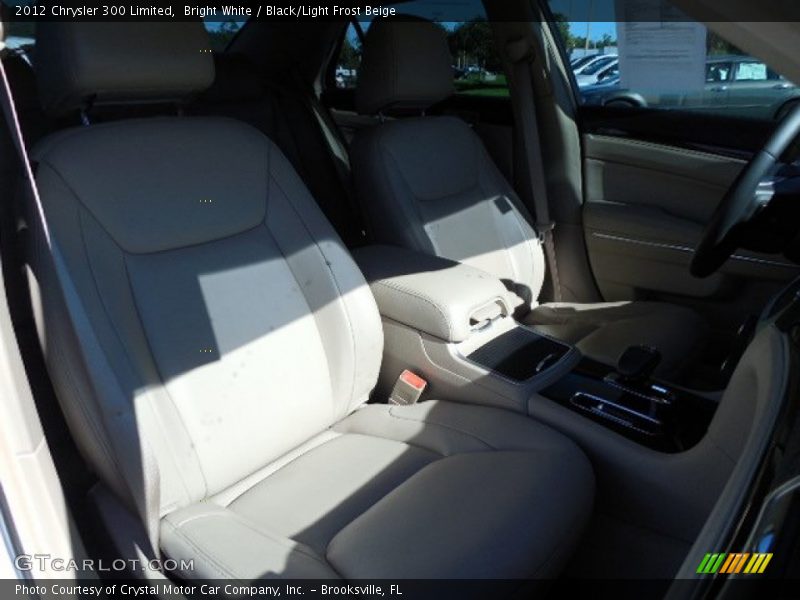 Bright White / Black/Light Frost Beige 2012 Chrysler 300 Limited