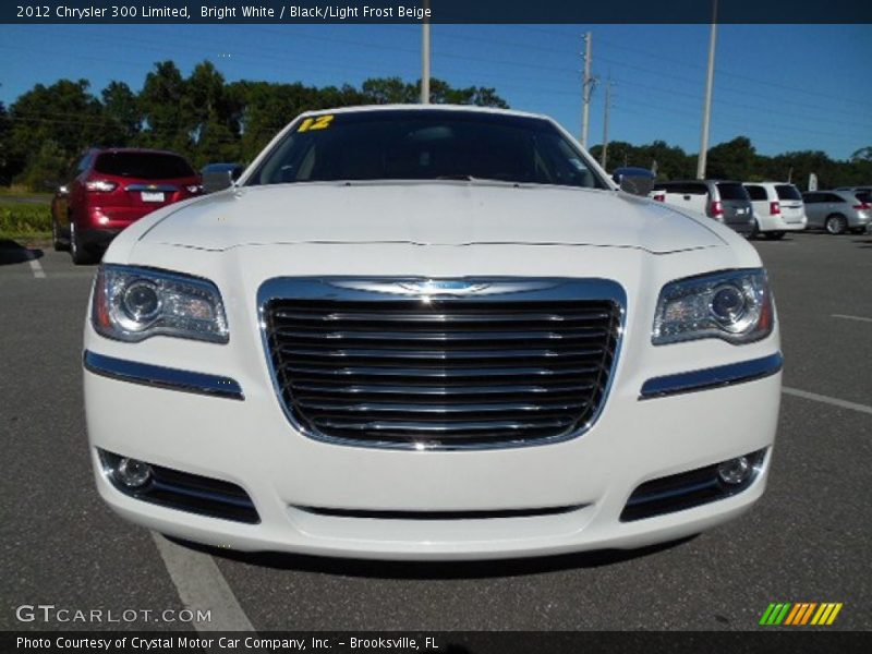 Bright White / Black/Light Frost Beige 2012 Chrysler 300 Limited