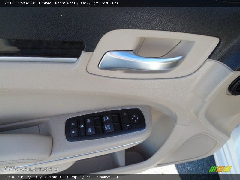 Bright White / Black/Light Frost Beige 2012 Chrysler 300 Limited