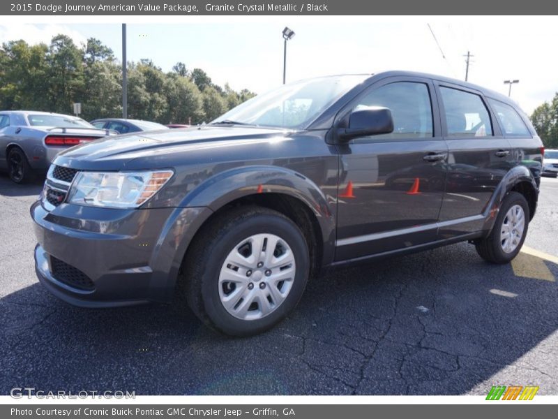 Granite Crystal Metallic / Black 2015 Dodge Journey American Value Package