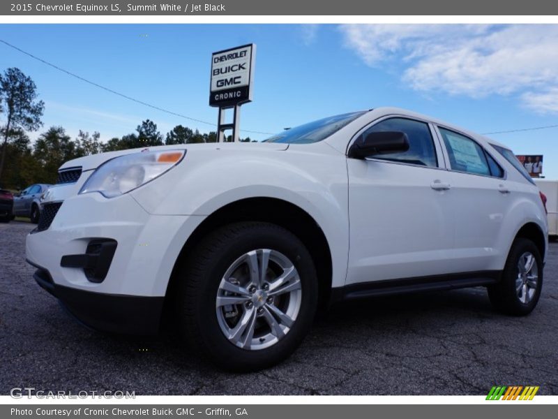 Summit White / Jet Black 2015 Chevrolet Equinox LS