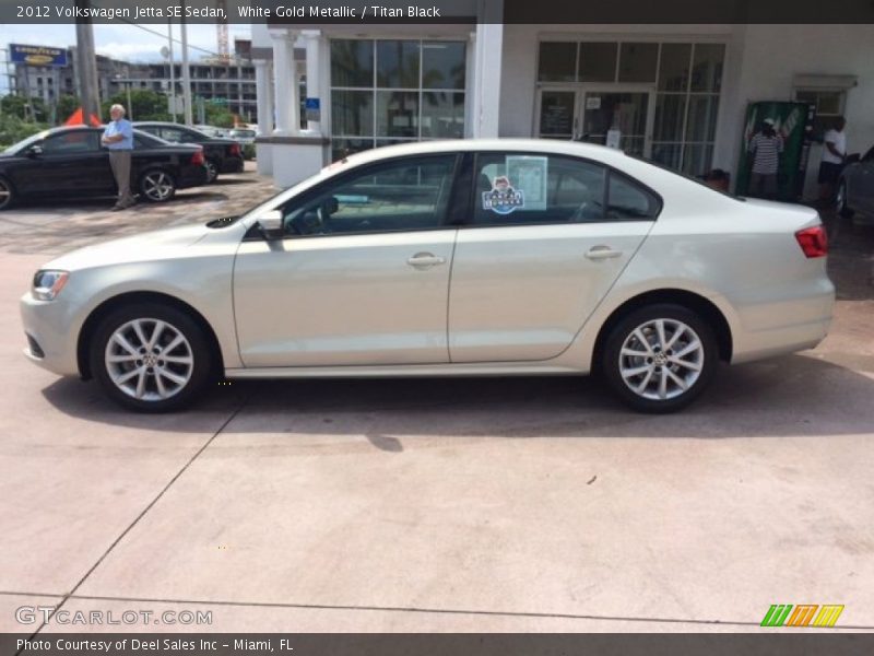 White Gold Metallic / Titan Black 2012 Volkswagen Jetta SE Sedan