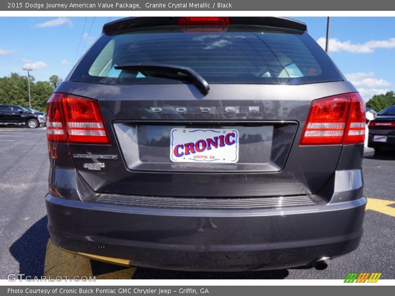 Granite Crystal Metallic / Black 2015 Dodge Journey American Value Package