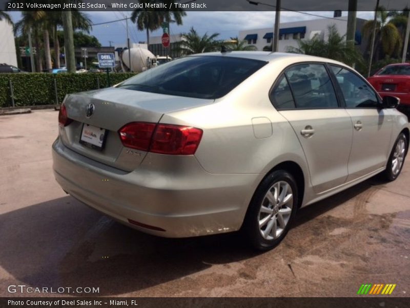 White Gold Metallic / Titan Black 2012 Volkswagen Jetta SE Sedan