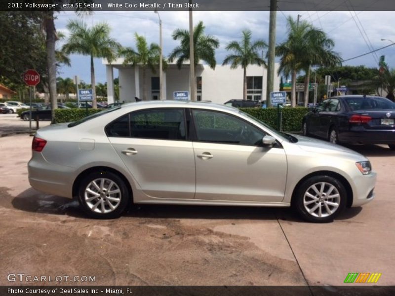 White Gold Metallic / Titan Black 2012 Volkswagen Jetta SE Sedan