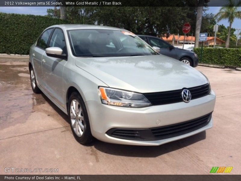White Gold Metallic / Titan Black 2012 Volkswagen Jetta SE Sedan