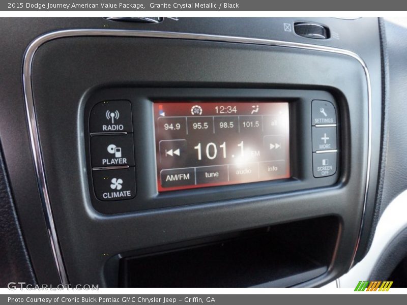 Granite Crystal Metallic / Black 2015 Dodge Journey American Value Package
