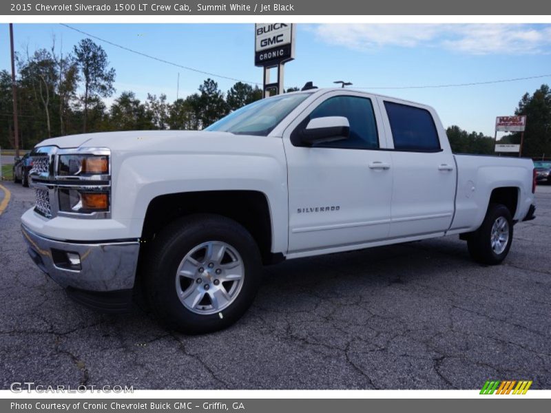 Summit White / Jet Black 2015 Chevrolet Silverado 1500 LT Crew Cab
