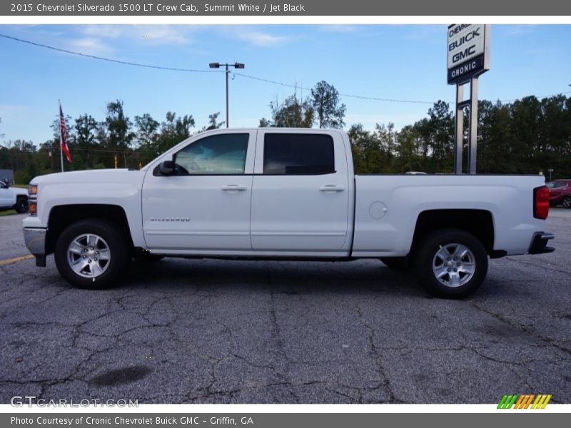 Summit White / Jet Black 2015 Chevrolet Silverado 1500 LT Crew Cab