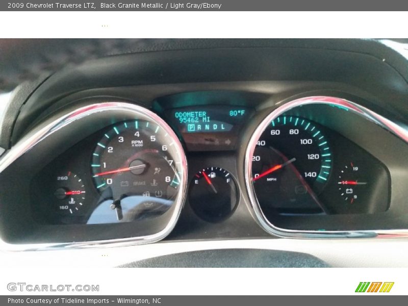 Black Granite Metallic / Light Gray/Ebony 2009 Chevrolet Traverse LTZ