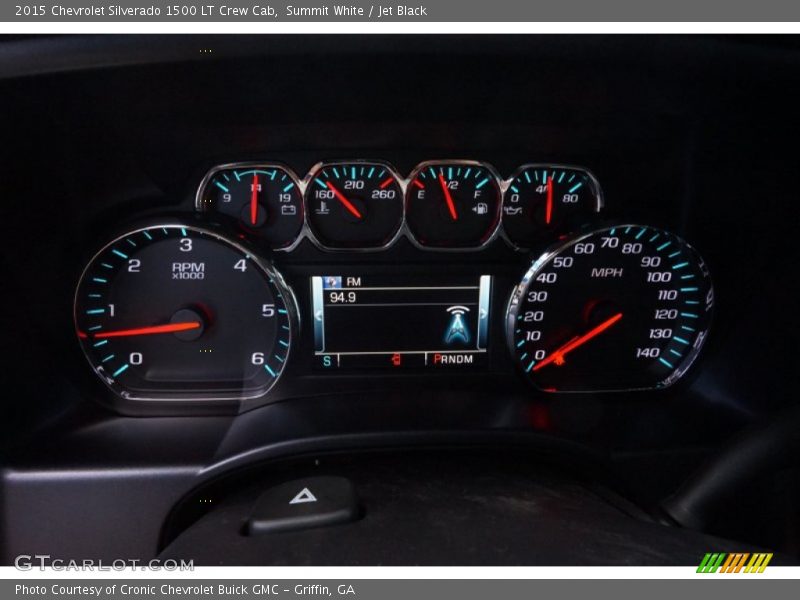 Summit White / Jet Black 2015 Chevrolet Silverado 1500 LT Crew Cab