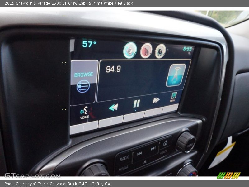 Summit White / Jet Black 2015 Chevrolet Silverado 1500 LT Crew Cab