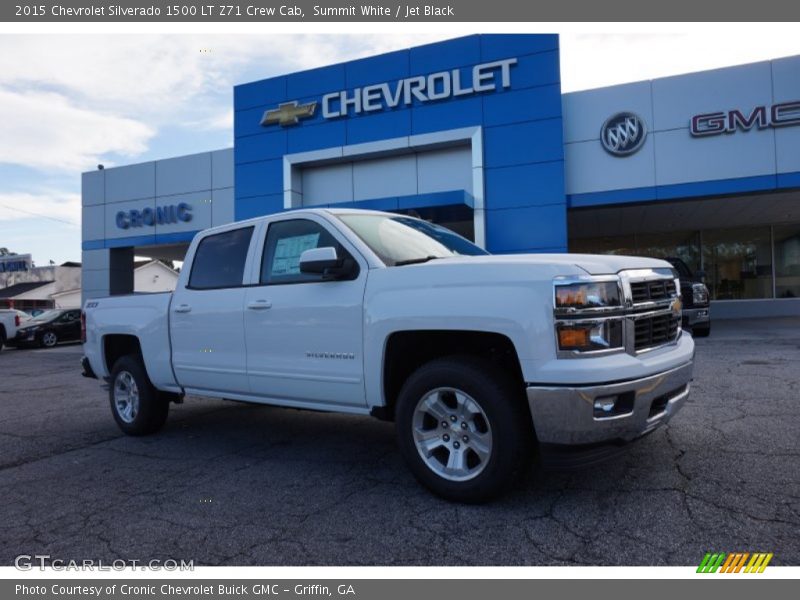Summit White / Jet Black 2015 Chevrolet Silverado 1500 LT Z71 Crew Cab