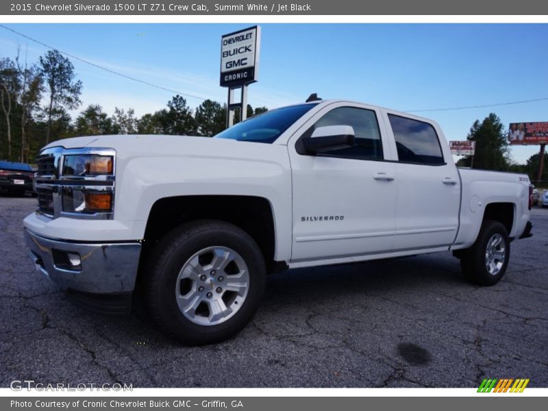 Summit White / Jet Black 2015 Chevrolet Silverado 1500 LT Z71 Crew Cab