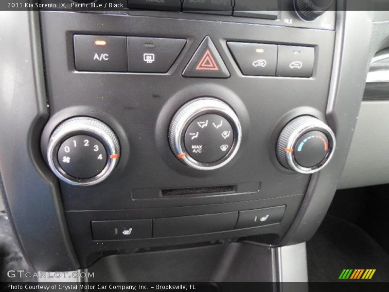 Pacific Blue / Black 2011 Kia Sorento LX