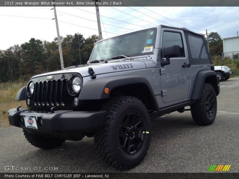 Billet Silver Metallic / Black 2015 Jeep Wrangler Willys Wheeler 4x4