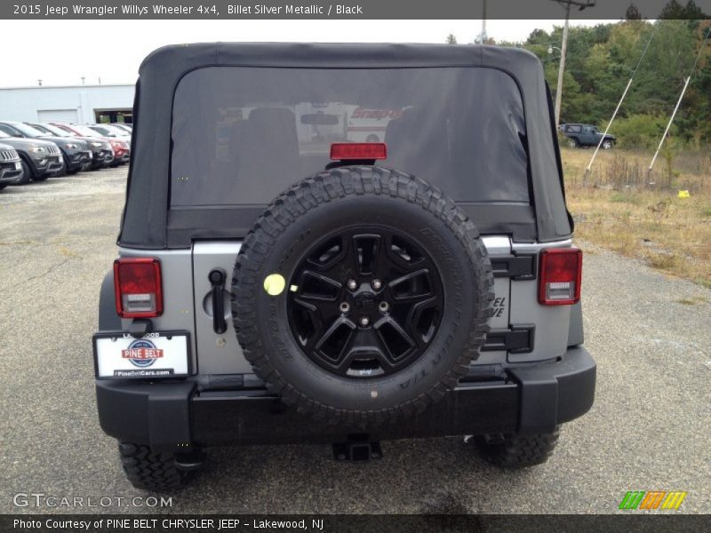 Billet Silver Metallic / Black 2015 Jeep Wrangler Willys Wheeler 4x4