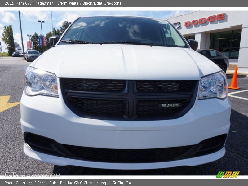 Bright White / Black/Light Graystone 2015 Ram C/V Tradesman