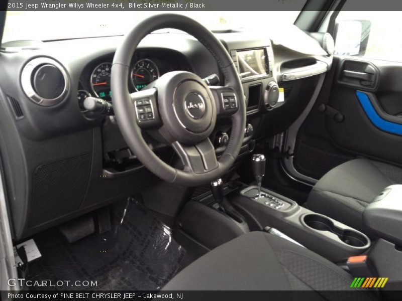 Billet Silver Metallic / Black 2015 Jeep Wrangler Willys Wheeler 4x4