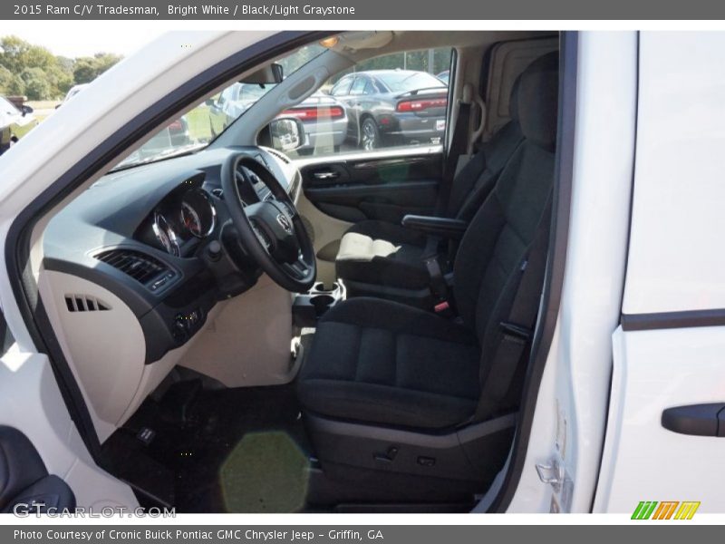 Bright White / Black/Light Graystone 2015 Ram C/V Tradesman
