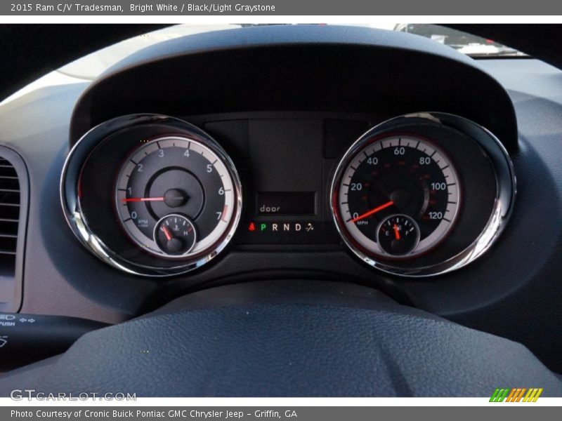 Bright White / Black/Light Graystone 2015 Ram C/V Tradesman