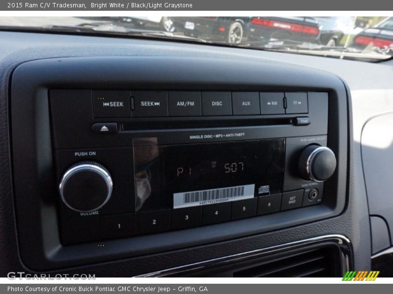 Bright White / Black/Light Graystone 2015 Ram C/V Tradesman