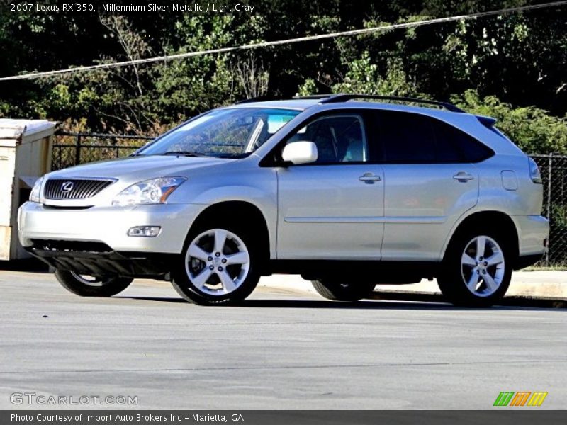 Millennium Silver Metallic / Light Gray 2007 Lexus RX 350