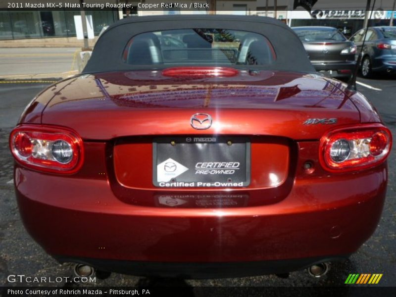 Copper Red Mica / Black 2011 Mazda MX-5 Miata Touring Roadster