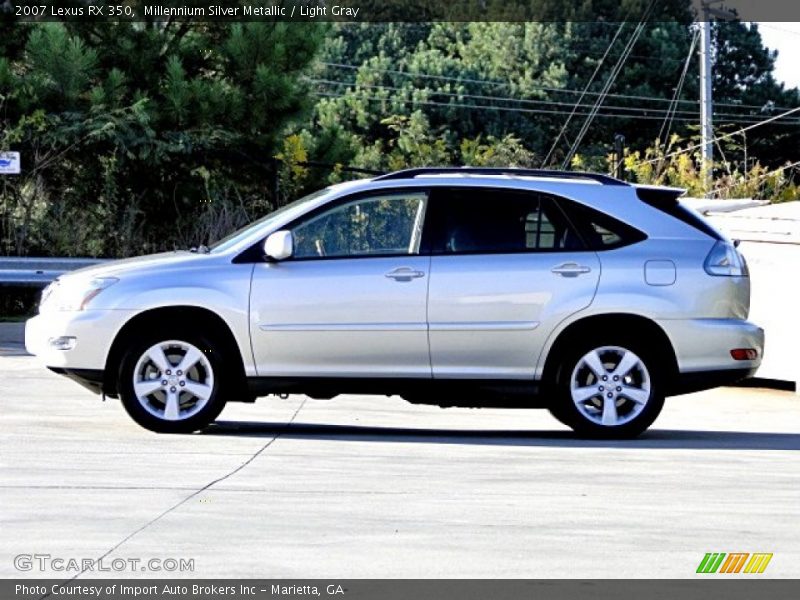 Millennium Silver Metallic / Light Gray 2007 Lexus RX 350