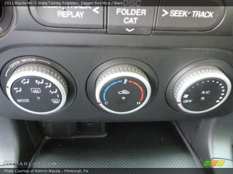 Controls of 2011 MX-5 Miata Touring Roadster