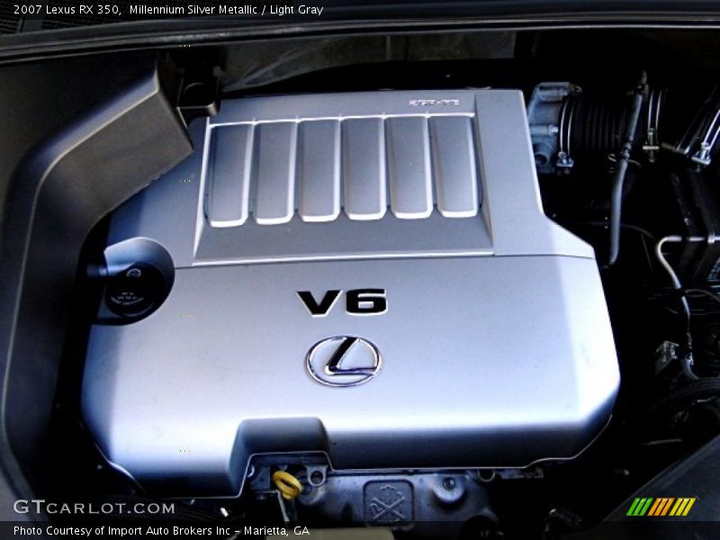 Millennium Silver Metallic / Light Gray 2007 Lexus RX 350
