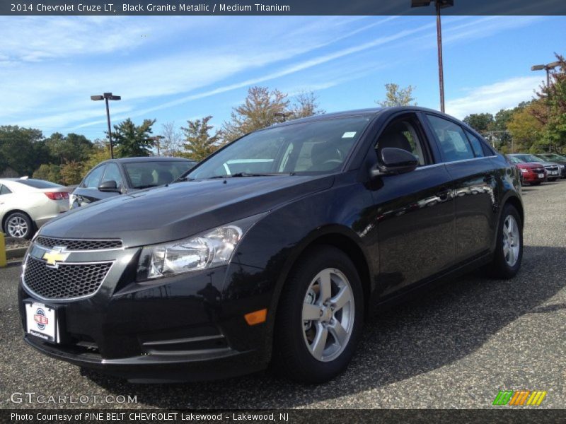 Black Granite Metallic / Medium Titanium 2014 Chevrolet Cruze LT
