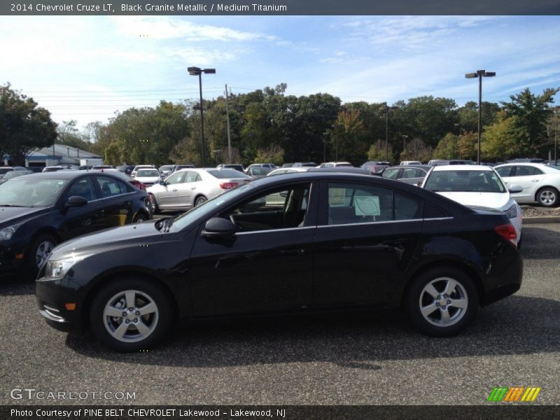 Black Granite Metallic / Medium Titanium 2014 Chevrolet Cruze LT