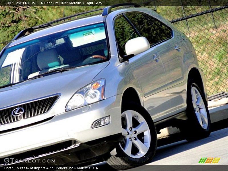 Millennium Silver Metallic / Light Gray 2007 Lexus RX 350