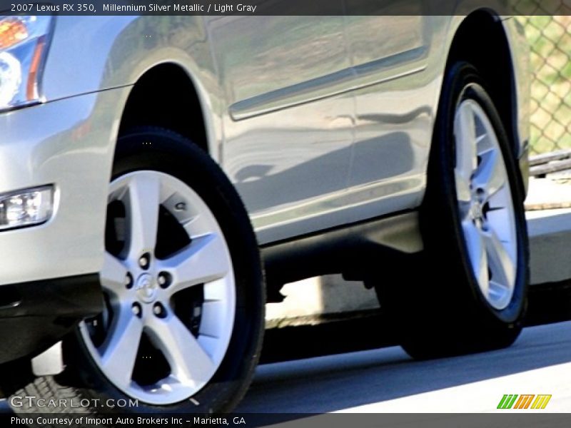Millennium Silver Metallic / Light Gray 2007 Lexus RX 350
