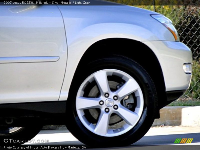 Millennium Silver Metallic / Light Gray 2007 Lexus RX 350
