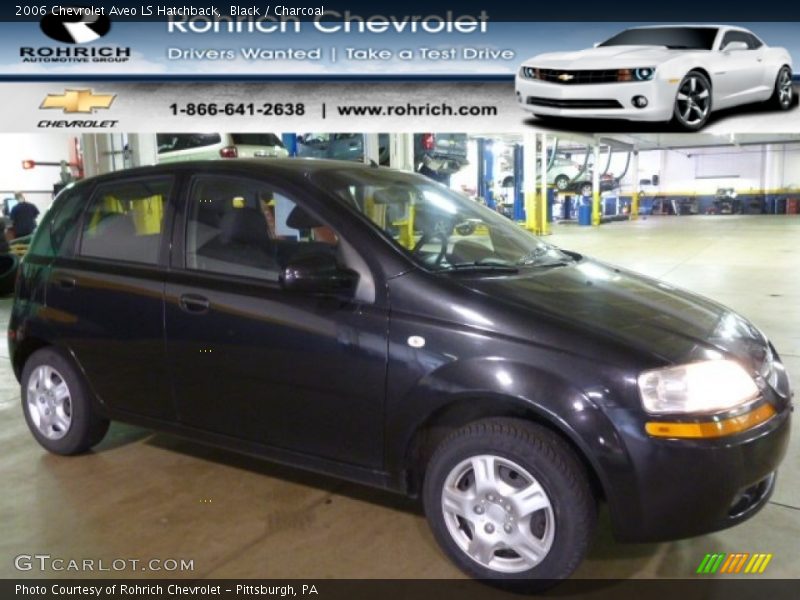 Black / Charcoal 2006 Chevrolet Aveo LS Hatchback