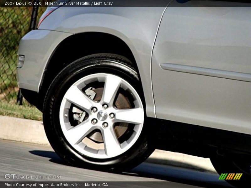 Millennium Silver Metallic / Light Gray 2007 Lexus RX 350