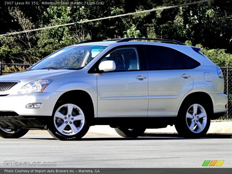 Millennium Silver Metallic / Light Gray 2007 Lexus RX 350