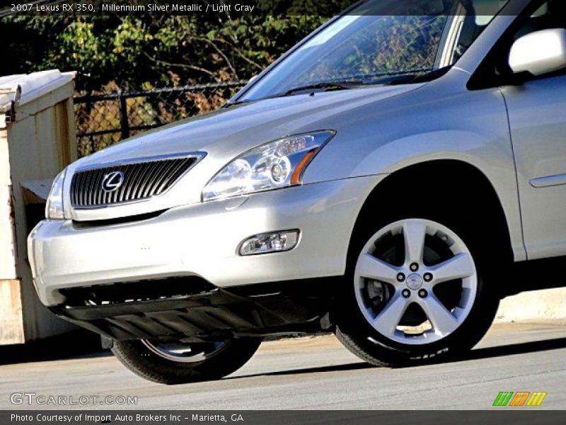 Millennium Silver Metallic / Light Gray 2007 Lexus RX 350