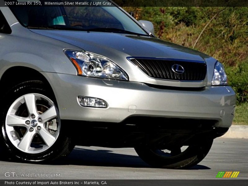 Millennium Silver Metallic / Light Gray 2007 Lexus RX 350