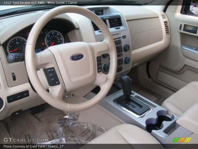 White Suede / Camel 2012 Ford Escape XLT 4WD