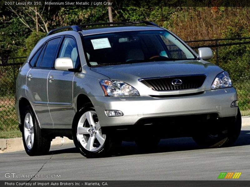 Millennium Silver Metallic / Light Gray 2007 Lexus RX 350