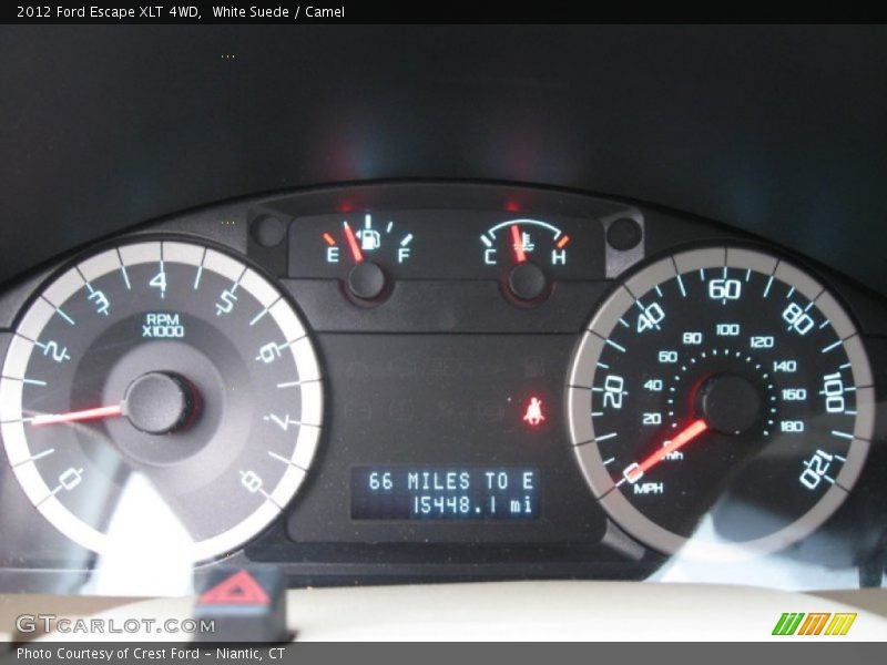 White Suede / Camel 2012 Ford Escape XLT 4WD