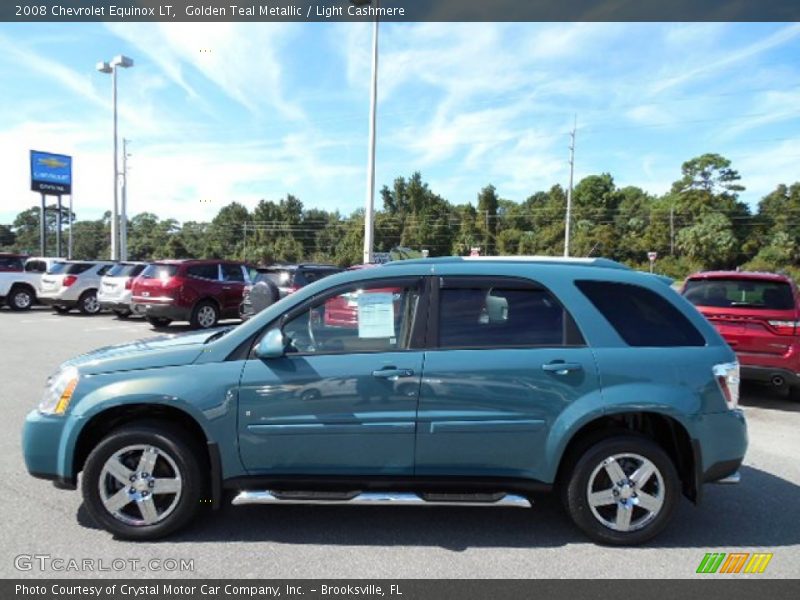 Golden Teal Metallic / Light Cashmere 2008 Chevrolet Equinox LT