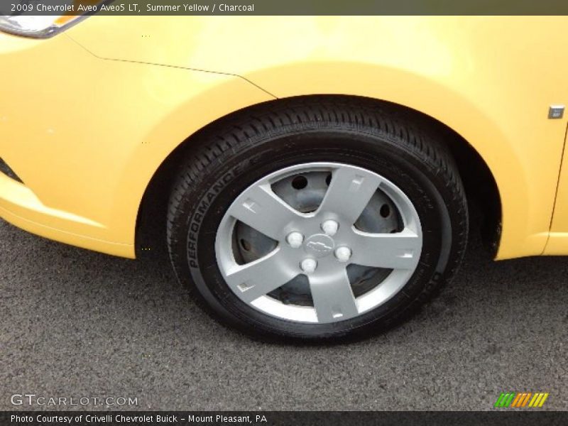 Summer Yellow / Charcoal 2009 Chevrolet Aveo Aveo5 LT