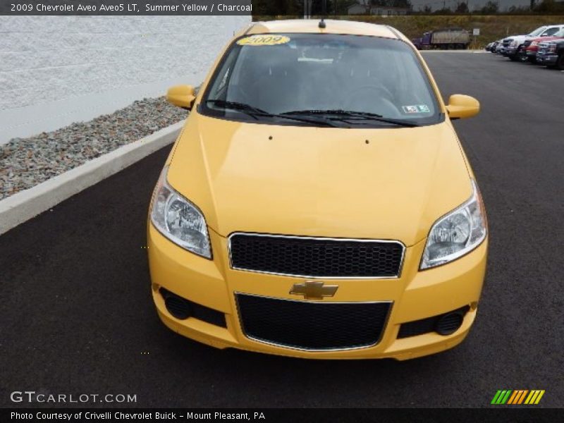 Summer Yellow / Charcoal 2009 Chevrolet Aveo Aveo5 LT