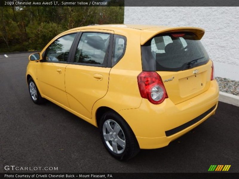 Summer Yellow / Charcoal 2009 Chevrolet Aveo Aveo5 LT