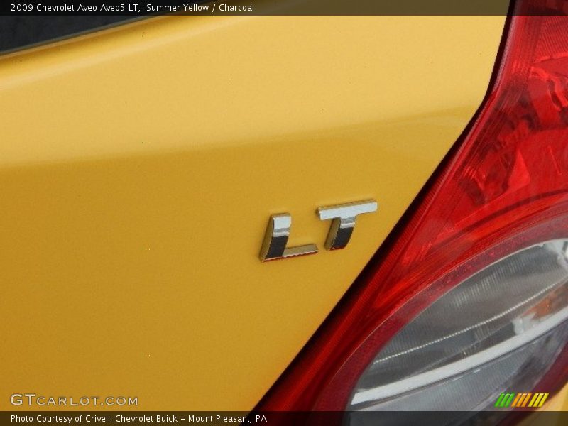 Summer Yellow / Charcoal 2009 Chevrolet Aveo Aveo5 LT