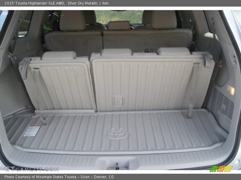 Silver Sky Metallic / Ash 2015 Toyota Highlander XLE AWD